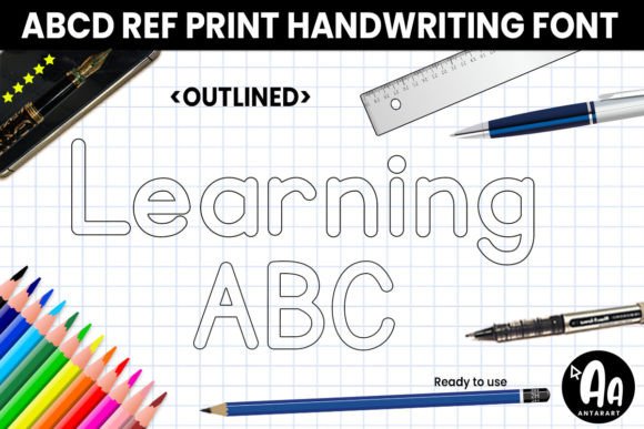 Abcd Ref Outlined: A Clean Display Font for Modern Web Design