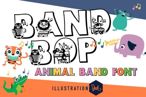 Band Bop: A Playful Display Font for Lively Editorial Designs