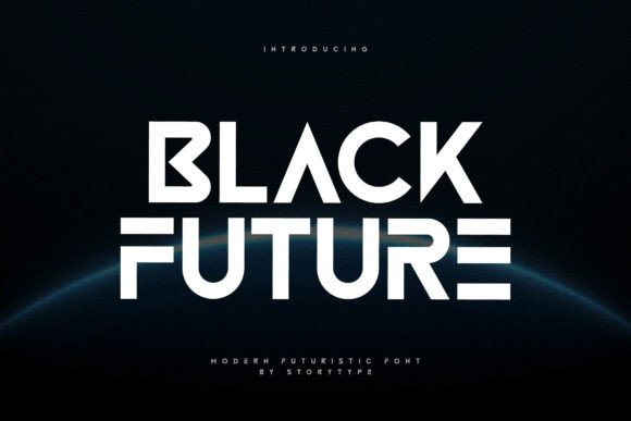 Black Future: A Futuristic Serif Font for Modern Editorial Design