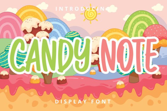 Candy Note: A Playful Display Font for Child-Friendly Campaigns