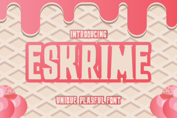 Eskrime: A Playful Display Font That Elevates Small Business Branding