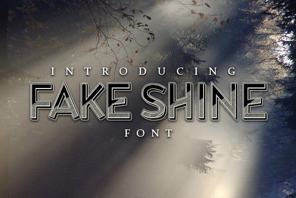 Fake Shine: A Daring Display Font for Makers and Creative Sellers