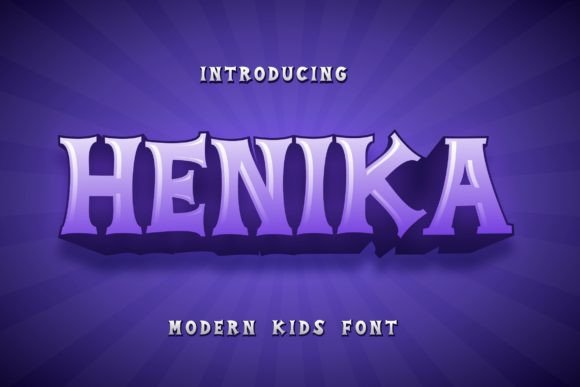 Henika: A Cheerful Display Font for Vibrant Editorial Designs