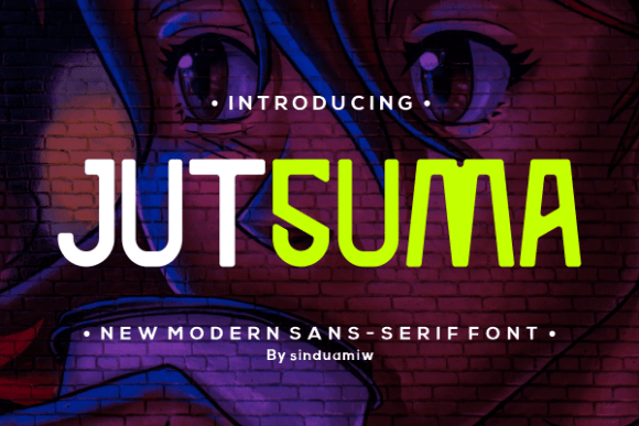 Jutsuma: A Bold Display Font for Dynamic Branding Projects