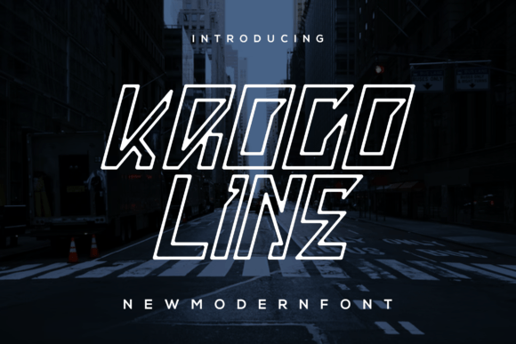 Kroco Line: A Modern Display Font for Editorial Elegance