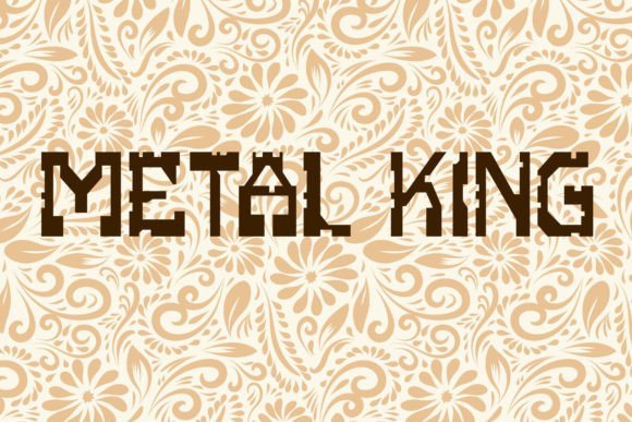 Metal King: A Bold Display Font for Web Designers