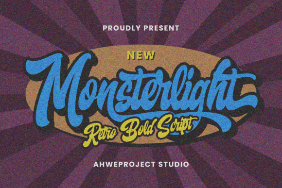 Monsterlight: A Bold Script Font for Retro-Inspired Web Design