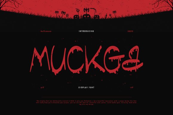 Muckga: A Spooky Display Font That Elevates Web Design Drama