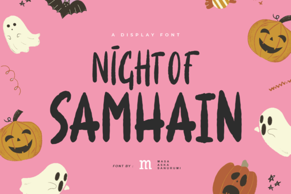 Night of Samhain: A Bold Display Font for Editorial Design and Digital Publishing