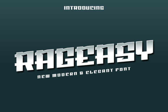 Rageasy: A Modern Display Font for Digital Branding and Web Design
