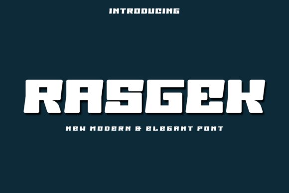 Rasgek: A Modern Display Font for Crafters and Makers