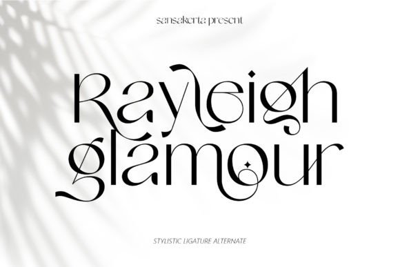 Rayleigh Glamour: A Stylish Display Font for Modern Campaign Design