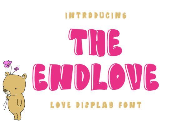 The Endlove: A Sweet and Elegant Display Font for Editorial Design