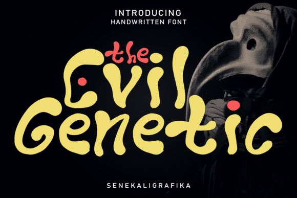 The Evil Genetic Font: A Playful Display Typeface for Business Branding