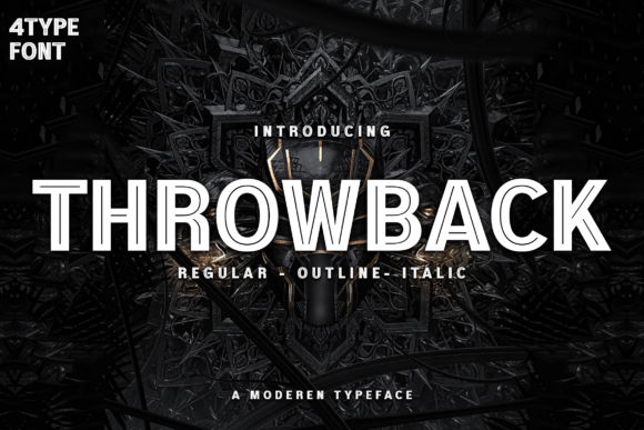 Throwback: A Bold Display Font for Modern Branding Projects